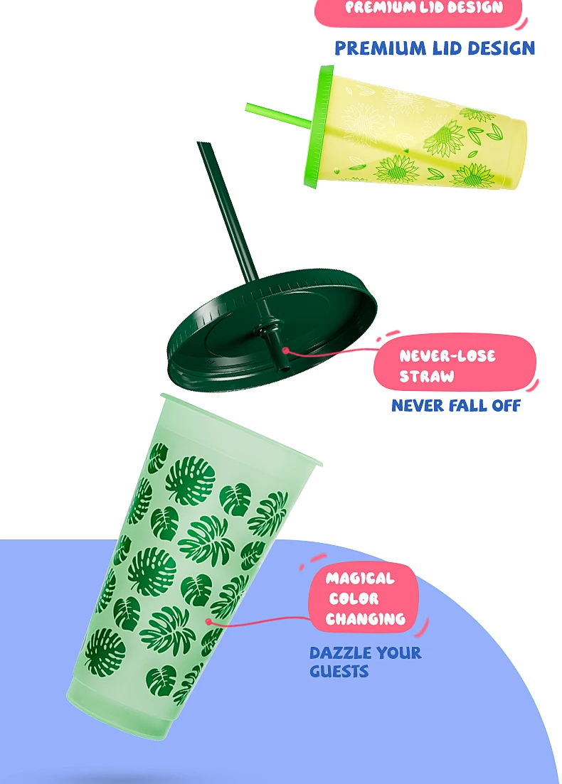 24Oz Plastic Cold Cup Tumbler Christmas PP Plastic Cup manufacture