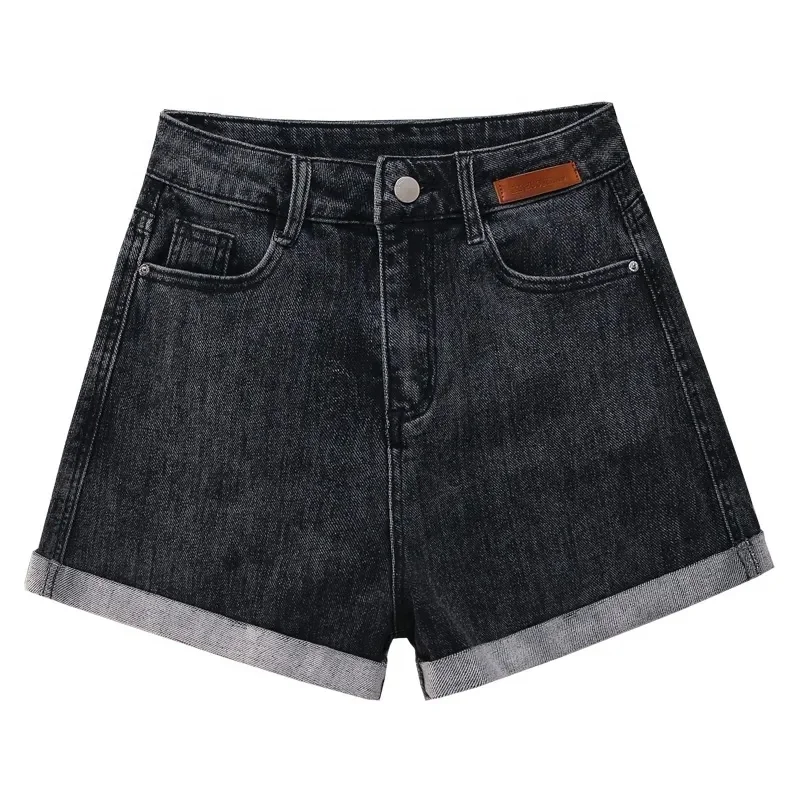 Wholesale black summer half skirt high Fanny pack hip women denim skirt set jeans skirt women