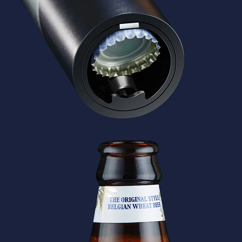 2 in 1 Electric Wine & Beer Opener Eco-Friendly Corkscrew with Automatic Function Durable Metal Material Customizable Logo