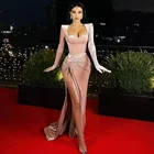 Ladies Dress 2021 Ladies Autumn New Fashion Elegant Slim Slit High Waist Super Long Evening Dress