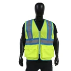 Vest Safety Cloth Fluorescent Color Custom Clothing Labels Reflective Vest Men