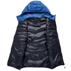 Vest Cotton Men's Hooded Vest Quilted Zipper Vest Warm Cotton Vest