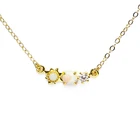 Opal Pendant Opal Fashion Gold Plated Jewelry 925 Sterling Silver Cz Diamond Sun And Star Opal Pendant Necklace