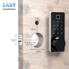 Lock Gate Electronic Wifi Control Tuya Lock Biometric Fingerprint Smart Deadbolt Gate Lock M7WZ