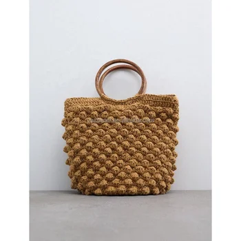 Fancy hot style crochet crossbody bag crochet summer beach tote bags for women