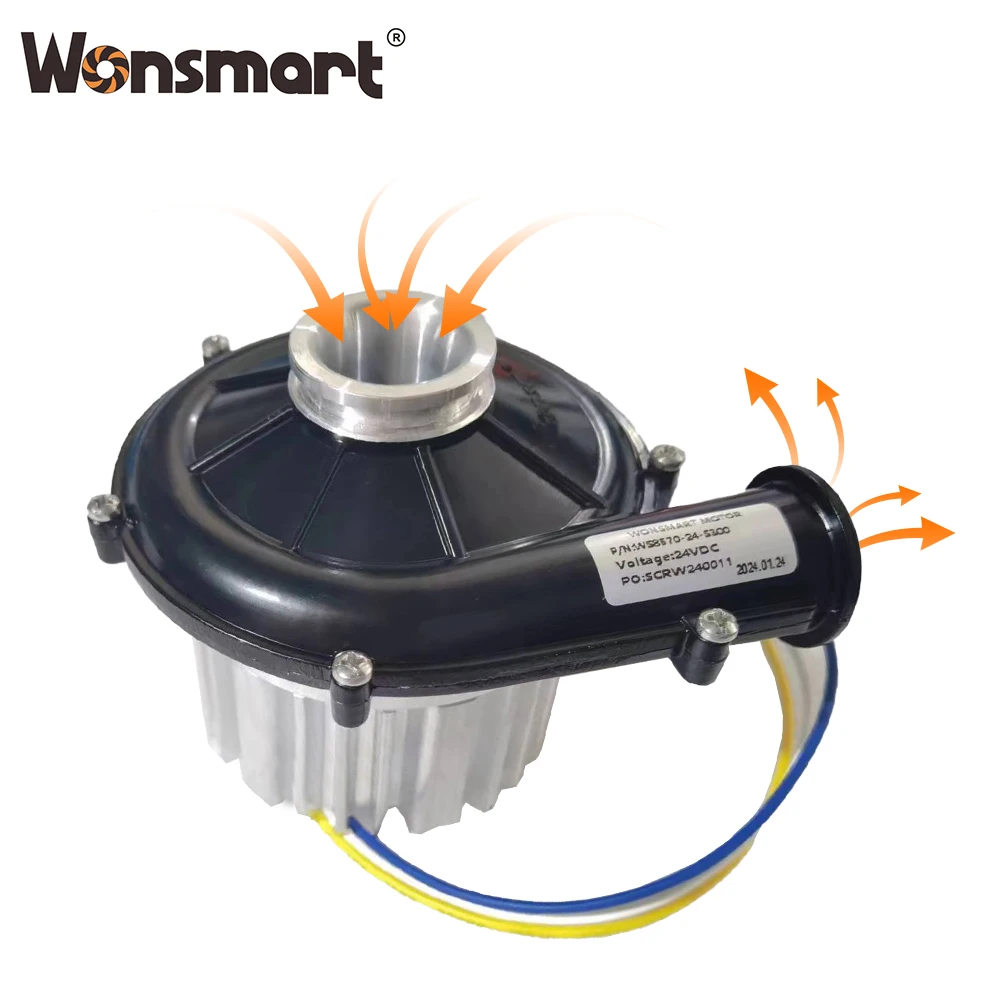 Centrifugal Fan, 24VDC, Brushless, 12kpa, Aluminum - detail 2