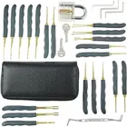 24pcs Lock Pick Set Wholesale 24pcs Goso Locksmith Supplies Transparent Practice Padlock Lock Pick Tools Set