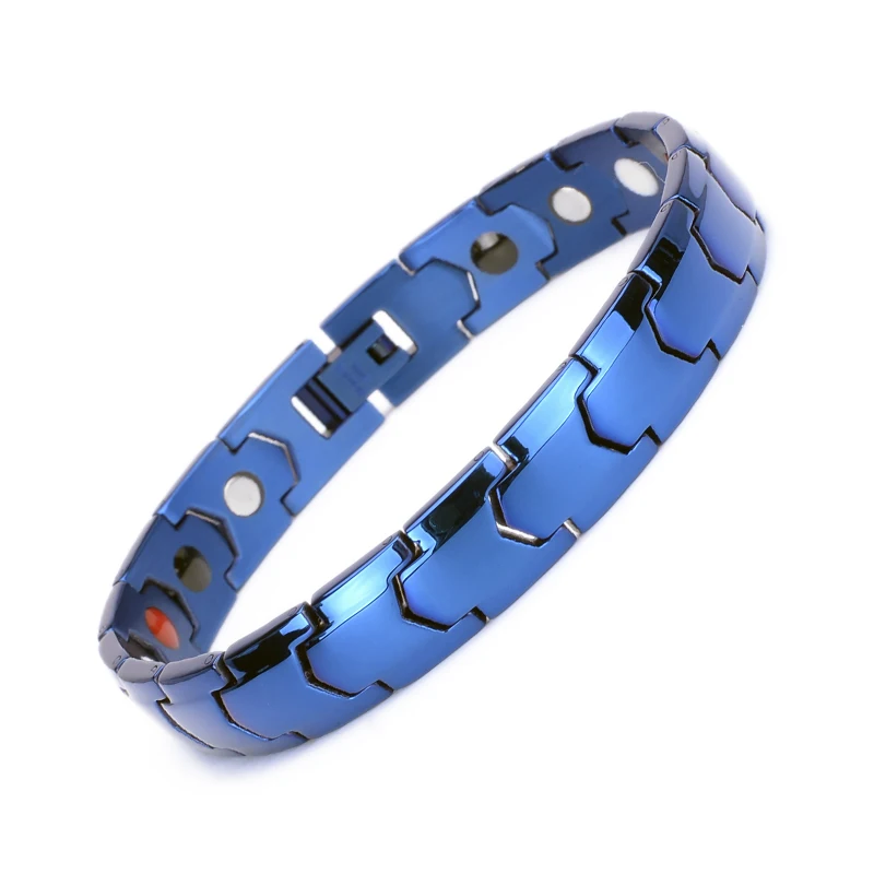 Jewelry Magnet Man Bracelet Classical Stainless Steel Energy Balance Health Care 
