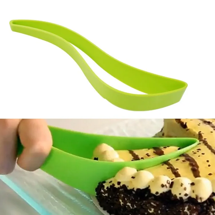 Hot selling New Plastic / Stainless Steel Cake Pie Slicer Server Cake Cutters Cookie Fondant Dessert Tools Kitchen Gadget