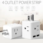 Usa Adapter Wonplug Hot Sale USA Outlet Adapter Power Strip With 2 USB
