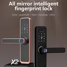 Door Lock Fingerprint Door Lock YOUHE Tuya Smart Digital Fingerprint Hotel Security Door Lock Cylinder Set