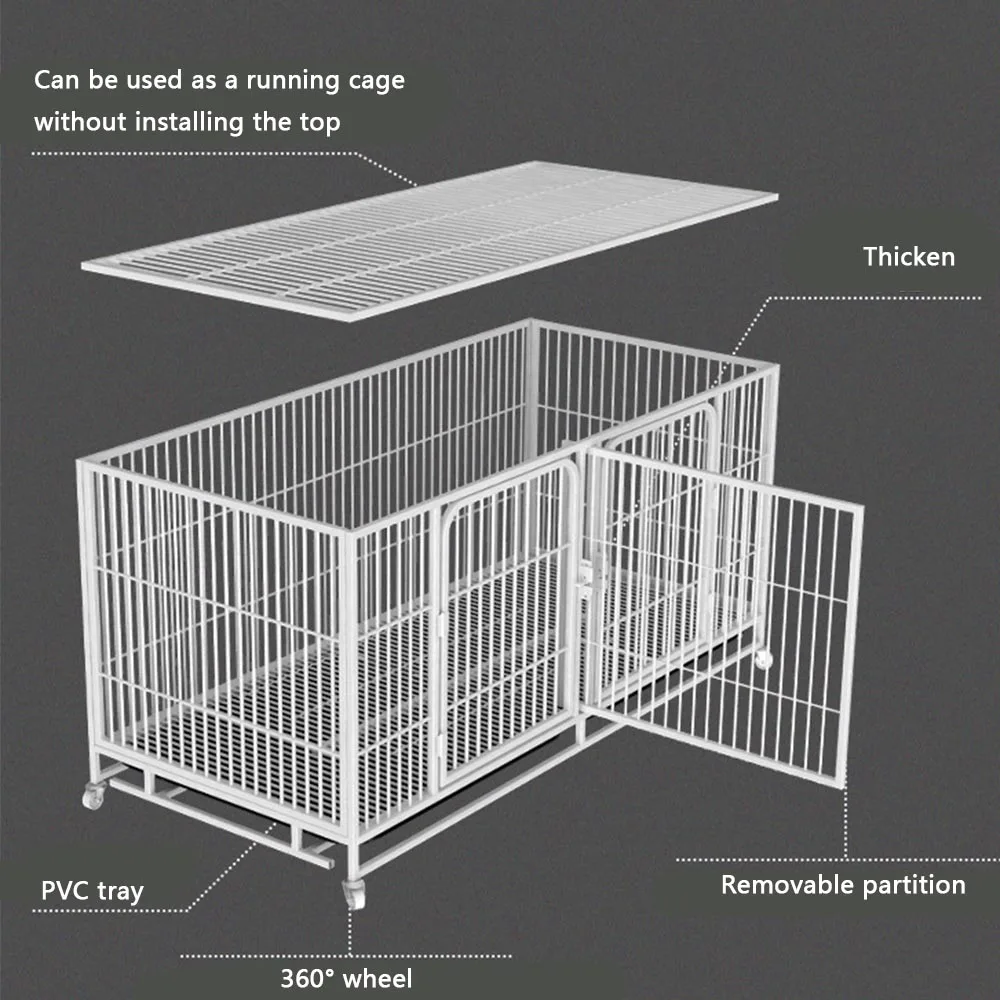 easy cleaning of galvanized square tube cat cage