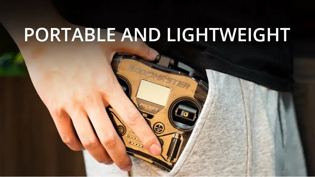 Radiomaster Pocket 2.4GHz CC2500/ELRS Portable Small Size Foldable Antenna Remote Control for Fpv Drone Racing Car 2