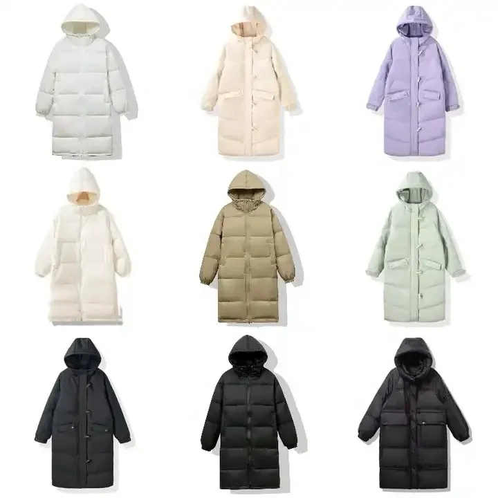 Women's Warm Waterproof Puffer Jacket Hooded Windproof Winter Coat with Recycled Insulation