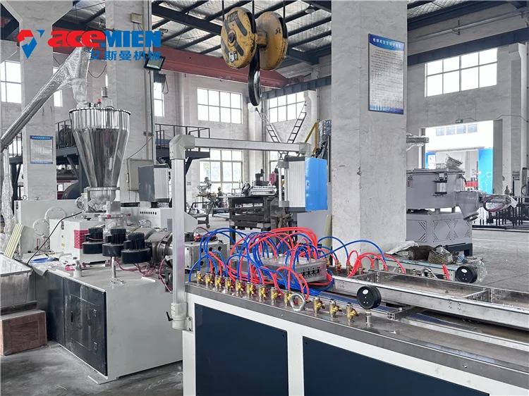 Home interior decoration pvc wpc wall panel extrusion production line Wood Plastic Composite making machine 1