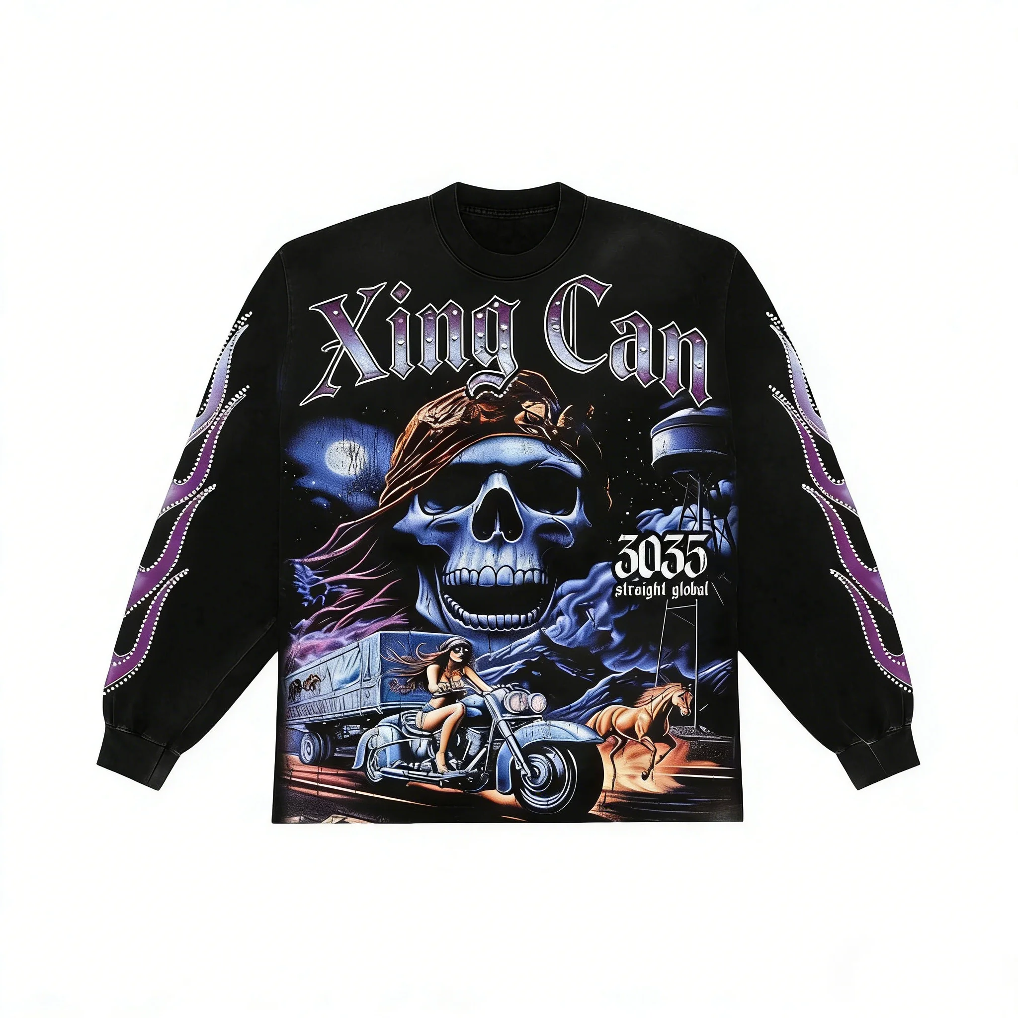 product mens custom 100 cotton vintage crew neck t shirt retro street style heavyweight dtg direct to garment printing solid color807-2