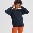 Women Women Black Sports Pullover Long Sleeve Fitness Clothing Sweatshirt Fashionable Casual Streetwear