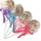Wand Princess Flashing LED Magic Stick With Face Magic Wand With A Ball Kids Princess Glitter Light Fairy Sticks