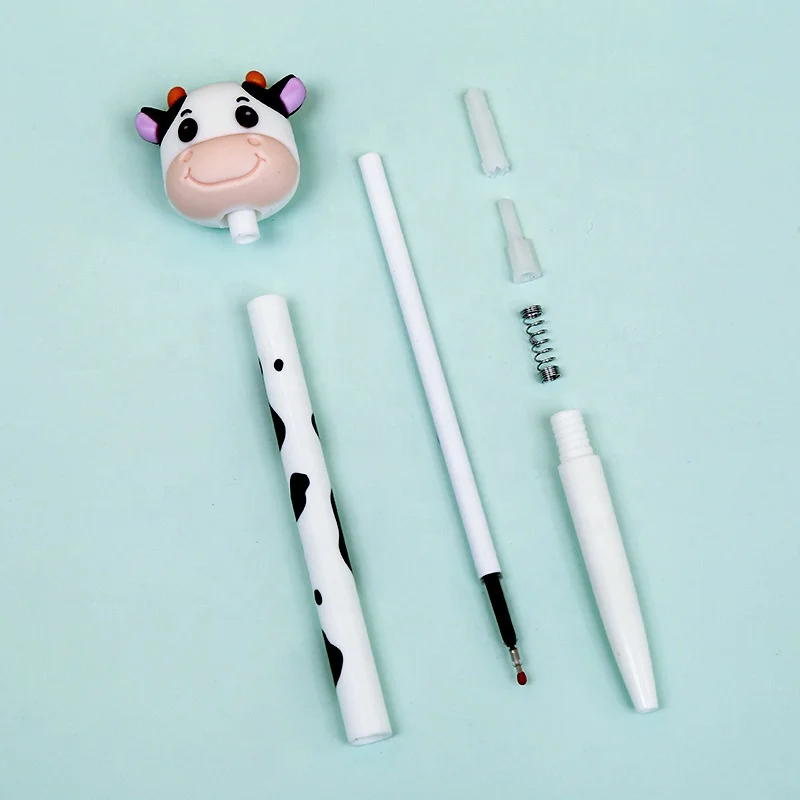 Promotional Gift Cute Cow Pen Fantasy Cartoon 0.5mm Ink Plastic Kawaii