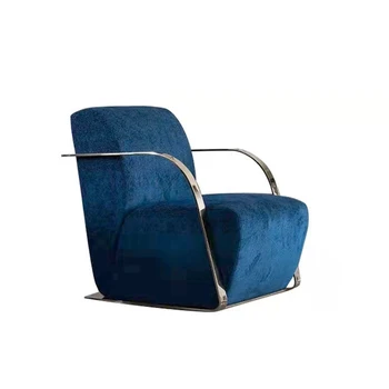 Italian luxury single sofa chair Nordic living room balcony designer Minimal leisure negotiation Modern simple chair