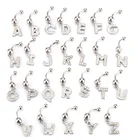 Piercing Ring Cz Sparkling Initial 26 Letter Dangle Navel Piercing Belly Ring Body Piercing Jewelry Letter Belly Ring