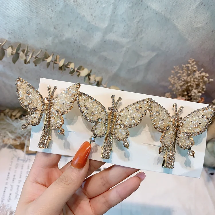 High-end Moving Butterfly Hairpins For Girls Diamond Hair Clips Rhinestone  Butterfly Hair Clip Metal - Buy Hairpins For Girls,Hair Butterfly Clips,Diamond  Hair Clips Rhinestone Product on 