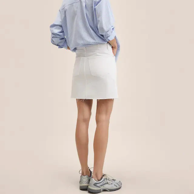 new look petite button up midi skirt denim skirt