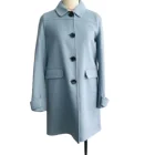 Blue Coat Women's Blue Double-sided Woolen Coat
