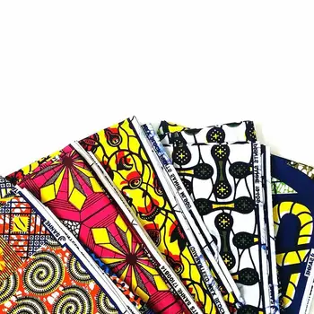 New Model 100% Cotton 45/46 Inch Double Faced Woven African Wax Printed Fabric Print Veritable For Garment And Home Textile