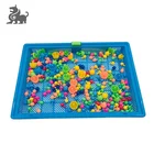 Puzzle Toys Educational Toy Mushroom Nails Peg Art Kids Puzzle Creative Pegboard Educational Toys
