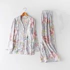 Sleepwear Sleepwear Wholesale Fashion Soft Cotton Woman Hemp Adult Pyjamas Women Sleepwear 2 Piece