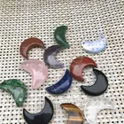 Shaped Gemstone Special Shape Natural Mini Moon Shaped Crystal Gemstone Healing Chakra Quartz Crystals Moon