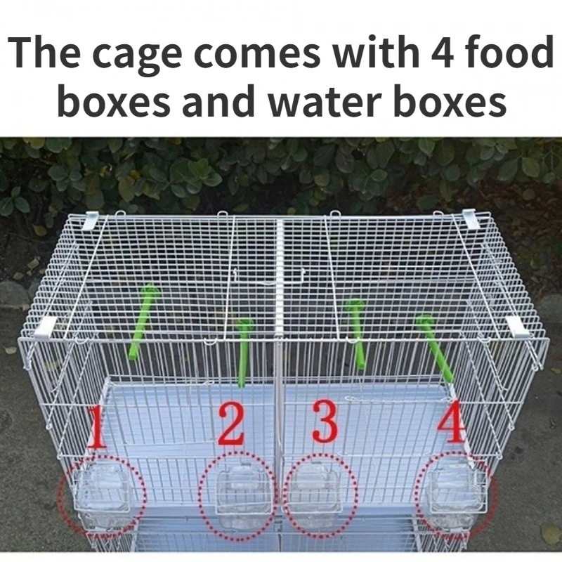 Manufacturers Wholesaler Bird Matching Cage Breeding Cage Encryption Thickened Parrot Hibiscus Parrot Bird Cage