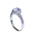 Zirconia Ring Ring Silver 925 Custom Sterling Silver Cubic Zirconia 925 Ring Jewelry Gift For Weddings