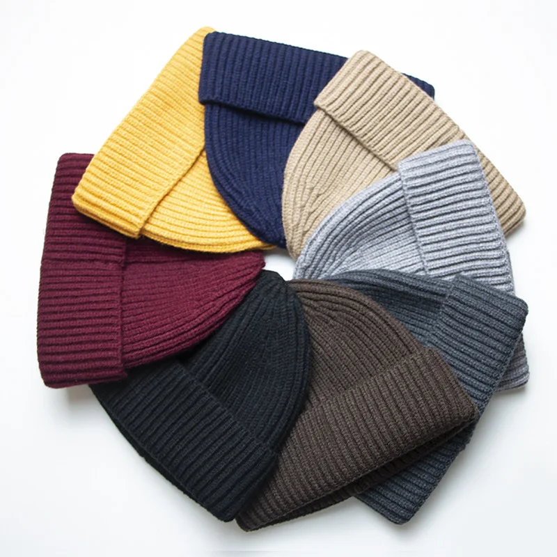 Wholesale Unisex Acrylic Beanie Plain 
