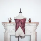 Double-sided Scarf 2021 Shawls Satin Plain Double-sided Warm And Soft Winter Red 100% Cashmere Scarf