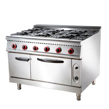 Gas 6 burner stove with oven