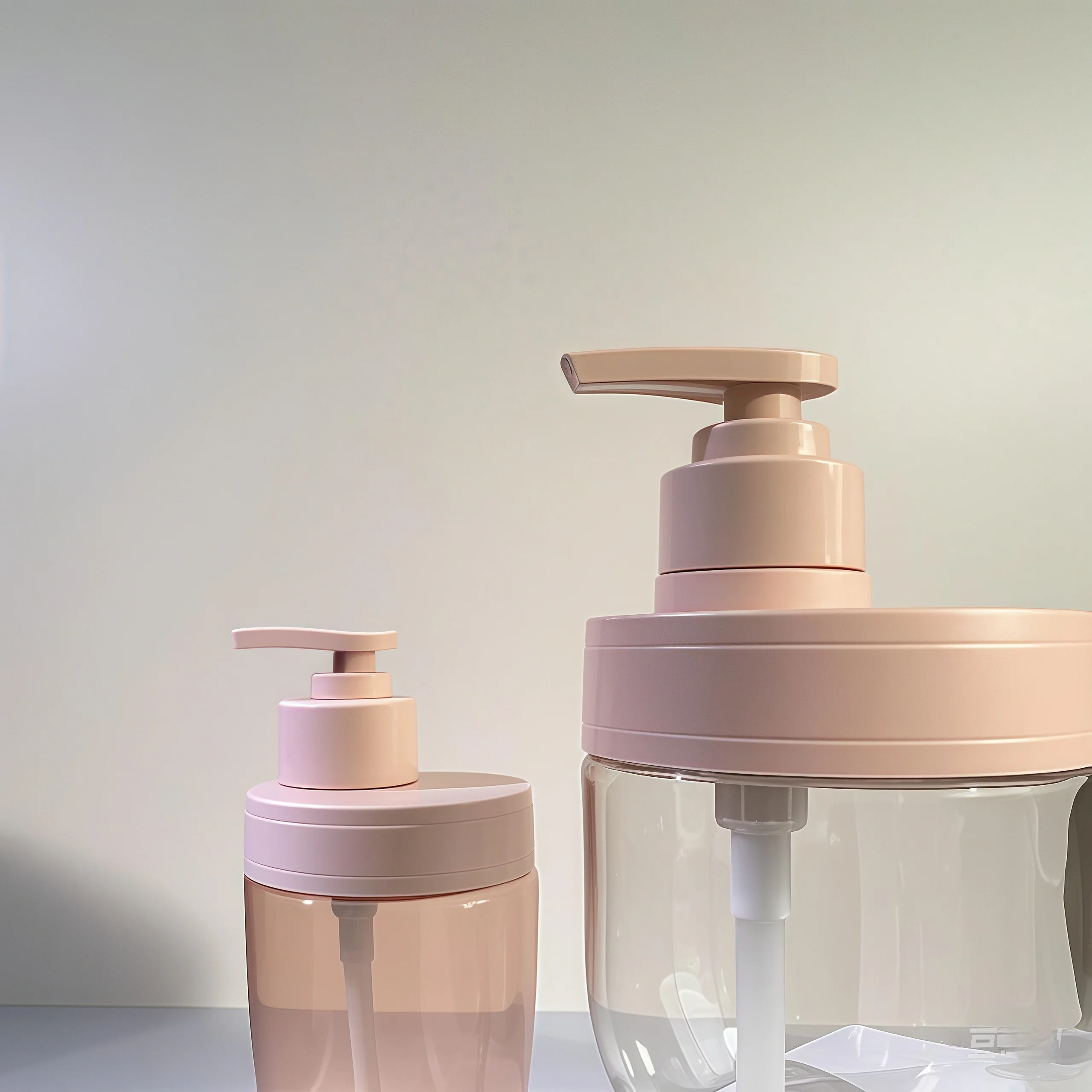 400ml 500ml PET Plastic Cosmetic Bottle with Press Pump for Essential Oil Shampoo and Lotion