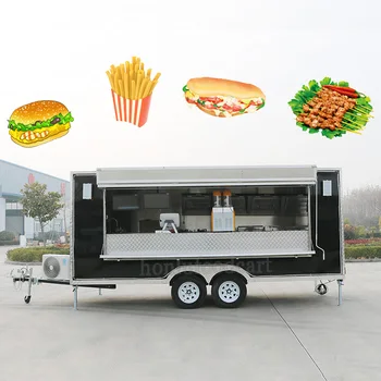 burger fast food truck mobile kitchen trailer mobile food cart trailer for sale