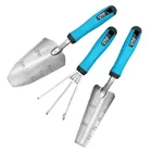 Tool Professional Durable Plant Care Aluminum Blue PP TPR Handle Including Trowel Cultivator Garden Hand Tool Set