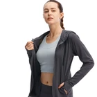 Coat 2021 Women 1 Piece Yoga Coat Long Sleeves Plus Size Sports Coat Shirt Running Top Fitness Jacket
