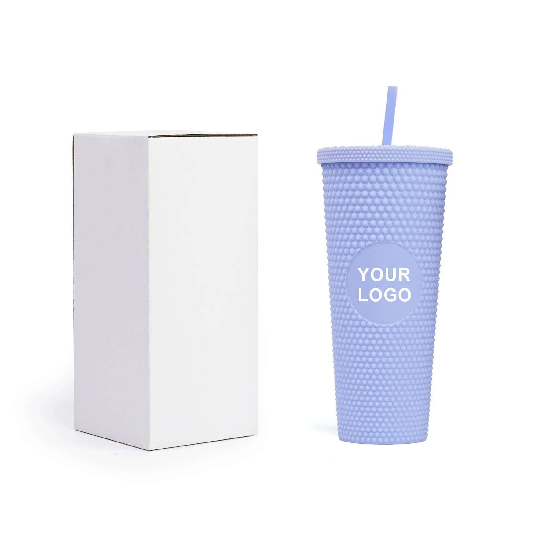 Wholesale Custom diamond drinking Water Cup Studded Plastic Tumbler Coffee Mugs tumbler with straw and lid