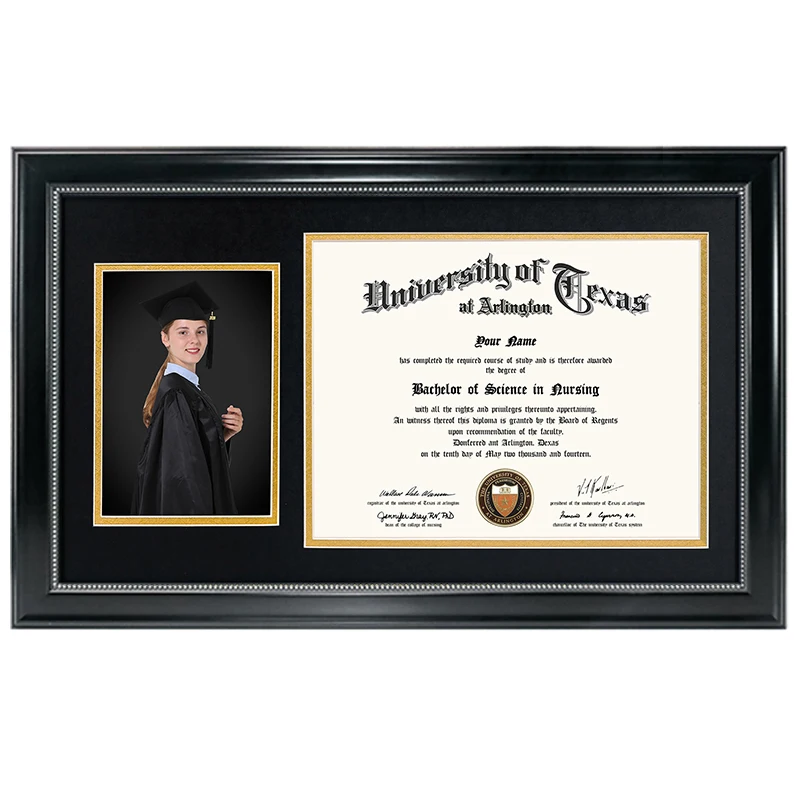Secure Backboard and Mounting System Components Back panel and hanging hardware of diploma frame