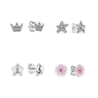 Cz Stud Earrings New Arrival High Quality Fashion Jewelry 925 Sterling Silver CZ Sparkle Stud Earrings