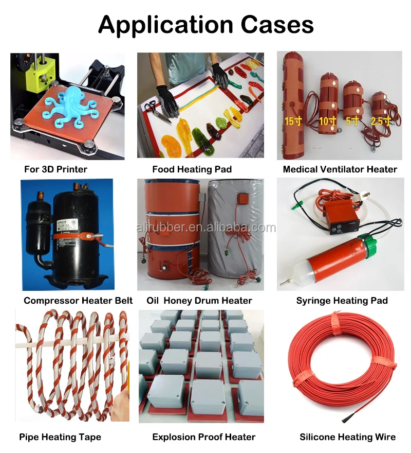 Thảm sưởi ấm bằng điện silicon thực phẩm