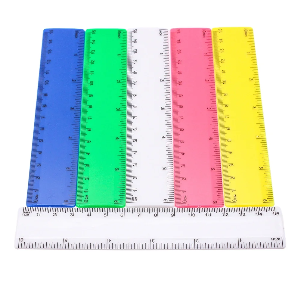 15cm Straight Student Drawing Ruler Plastic Promotional Ruler