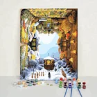 Painting Landscape Paintings 24 Colors Framed Landscape Calligraphy 40x50 Acrylic Painting By Numbers Canvas