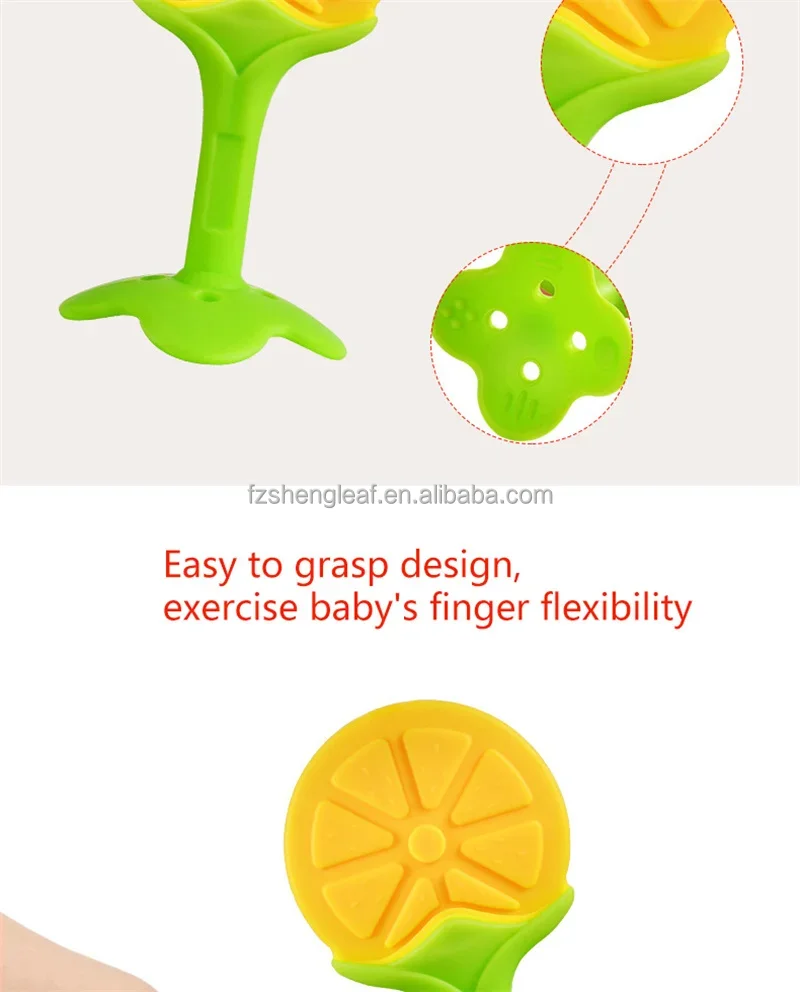 product bpa free food grade custom fruit sucking chew baby toy silicone silicon animals pacifier teething teether for newborn gift-2