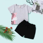 Summer Clothes Children 2021 Summer Kids Short Sleeve Shirt Boy Clothes Sets 2 Pieces Sets Children Wear For Online Shopping