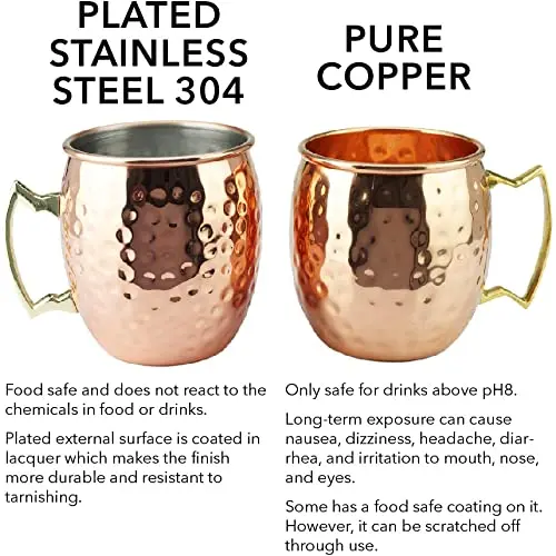 550ml Moscow Mule Copper Mugs Metal Mug Cup Stainless Steel Beer Wine Coffee Cup Bar Tools